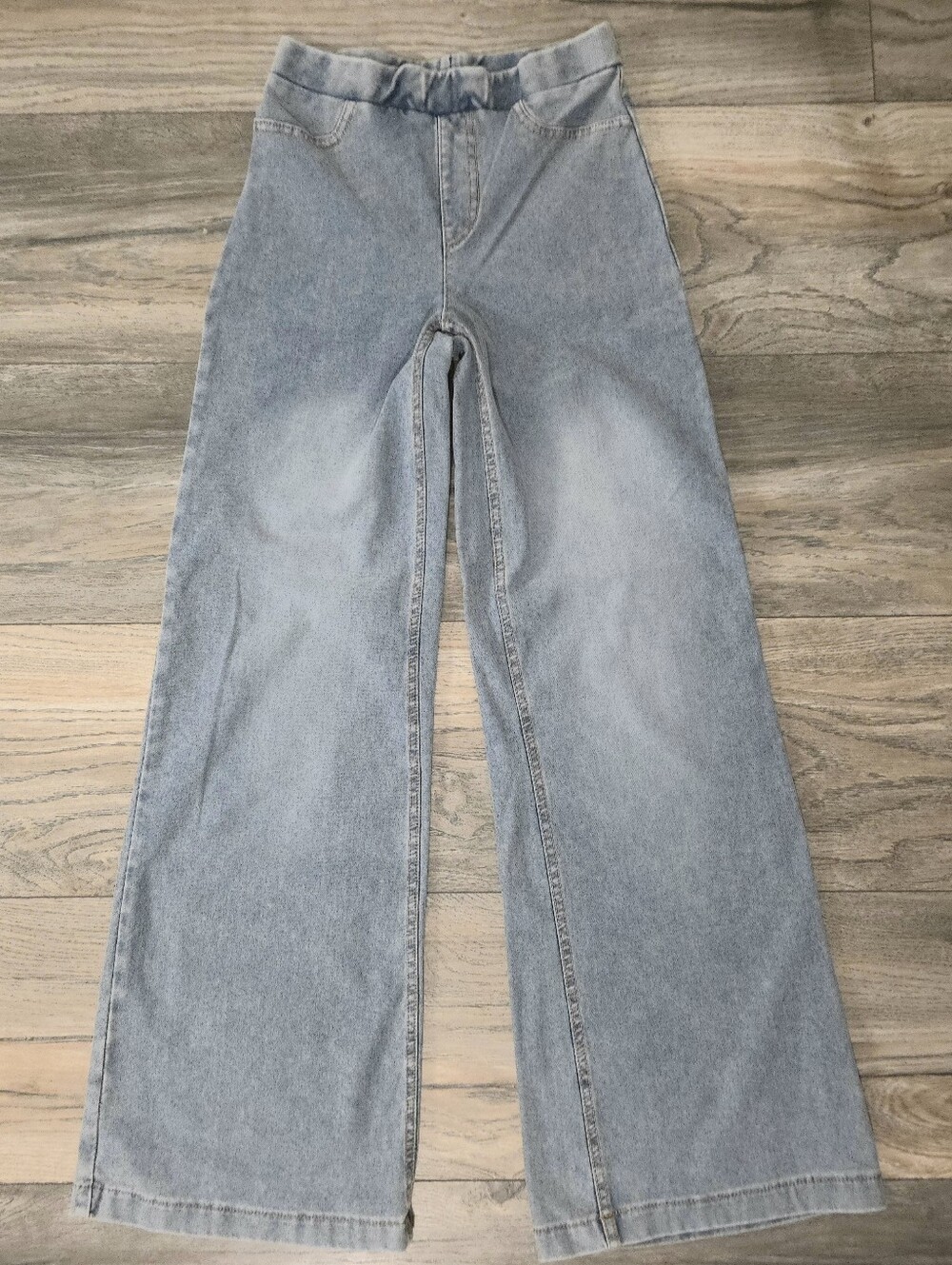 H&M Light Wash Wide Leg Girls Lightweight Pants